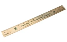 Wheelsmith Spoke Ruler Stainless Steel Millimeters/Inches 13" Made in USA NEW
