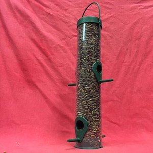 Large Plastic Wild Garden Bird Seed Feeder 4multi Port Perch Free