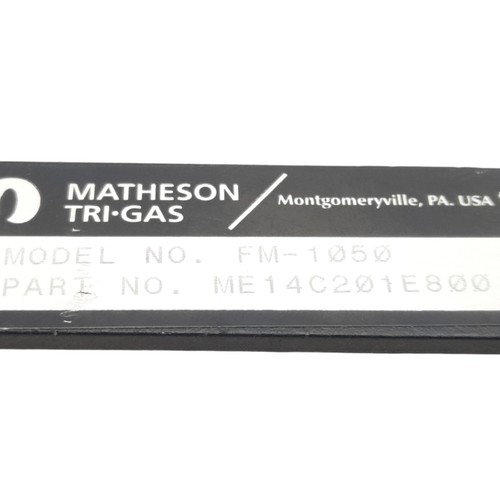 Matheson ME14C201E100 Flowmeter, 6-150sccm Air, 1/8in NPT, 150mm Scale, 250psig - Picture 2 of 8