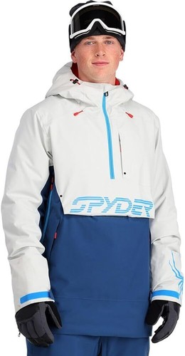 CHAQUETA RETRO SPYDER HOMBRE SEÑAL ANORAK ESQUÍ NIEVE TANINO, GLACIAR ABYSS 221044 - Imagen 10 de 14