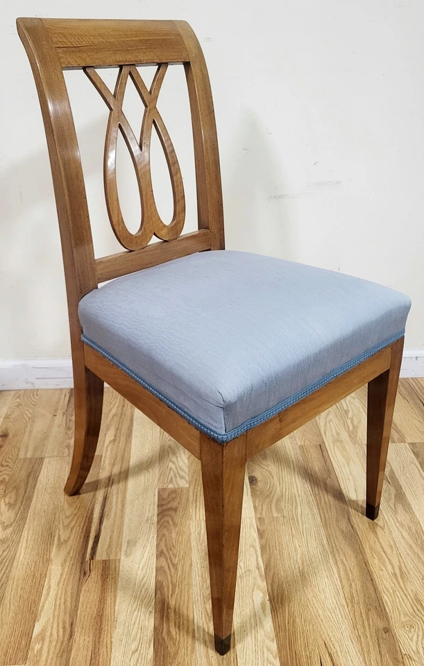 JUEGO DE 6 SILLAS DE COMEDOR antiguas talladas estilo imperio BIEDERMEIER AUSTRIACAS/ALEMANAS Foto 3 de 4