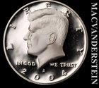 2004-S Kennedy Half Dollar- Silver- Choice Gem Proof- Luster #L5672