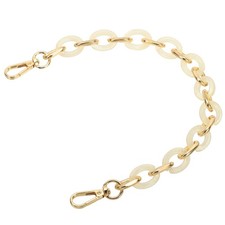 15 Inch Acrylic Chain Purse Strap Replacement Luxury Handbag Strap, Clear Beige