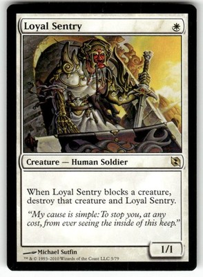 Loyal Sentry 5 Rare Duel Decks: Elspeth vs. Tezzeret Magic: The Gathering NM