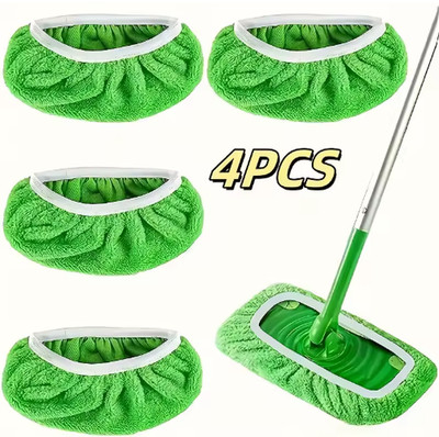 4x Mikrofaser Bodentücher für Swiffer nass trocken waschbar wiederverwendbar