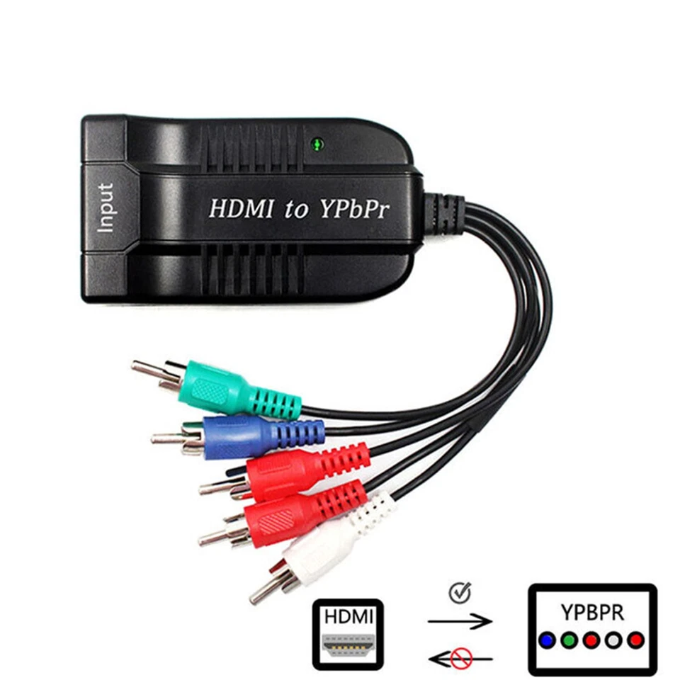 HDMI to 1080P YPBPR Component Video 5RCA RGB Converter 5RCA RGB Adapter 1080P - Image 4 of 4