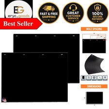Versatile Black Polymer Mud Flaps 24x18 Inch - Protects Against Road Hazards