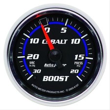 Autometer Cobalt Mechanical Boostvacuum Gauge 2 116 Dia Black Face 6107