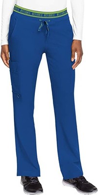 Med Couture Women's 8758 Activate Flow Cargo Pants, NWT,Royal Blue, XL