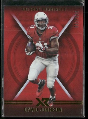 2017 Panini XR #3 David Johnson Red #/299