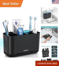 Toothbrush Holders for Bathrooms Organizers and Storage, Large Tooth Brush Ho...