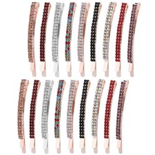 18Pcs Double Row Rhinestone Bobby Pins Decorative Hair Clips Barrettes fro Women
