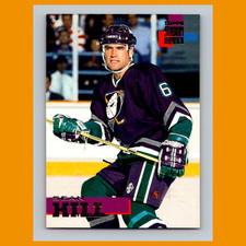 Sean Hill #28 1994-95 Stadium Club Anaheim Mighty Ducks Hockey Card NHL