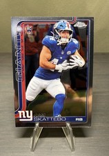 2025 Topps Chrome Football #331 Cam Skattebo Rookie New York Giants (RC)
