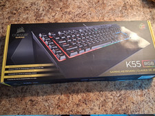 Corsair K55 RGB Wired RedThunder K10 Wireless Gaming Keyboard Bundle Lot