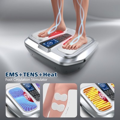 Heated Foot Circulation Plus EMS & TENS Electric Foot Nerve Muscle Massager Mach