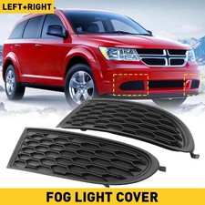 2x Front Left Right Side Light Fog Cover Fit For 2011-2020 Dodge Journey Parts 2x Front Left Right Side Light Fog Cover Fit For 2011-2020 Dodge Journey Parts