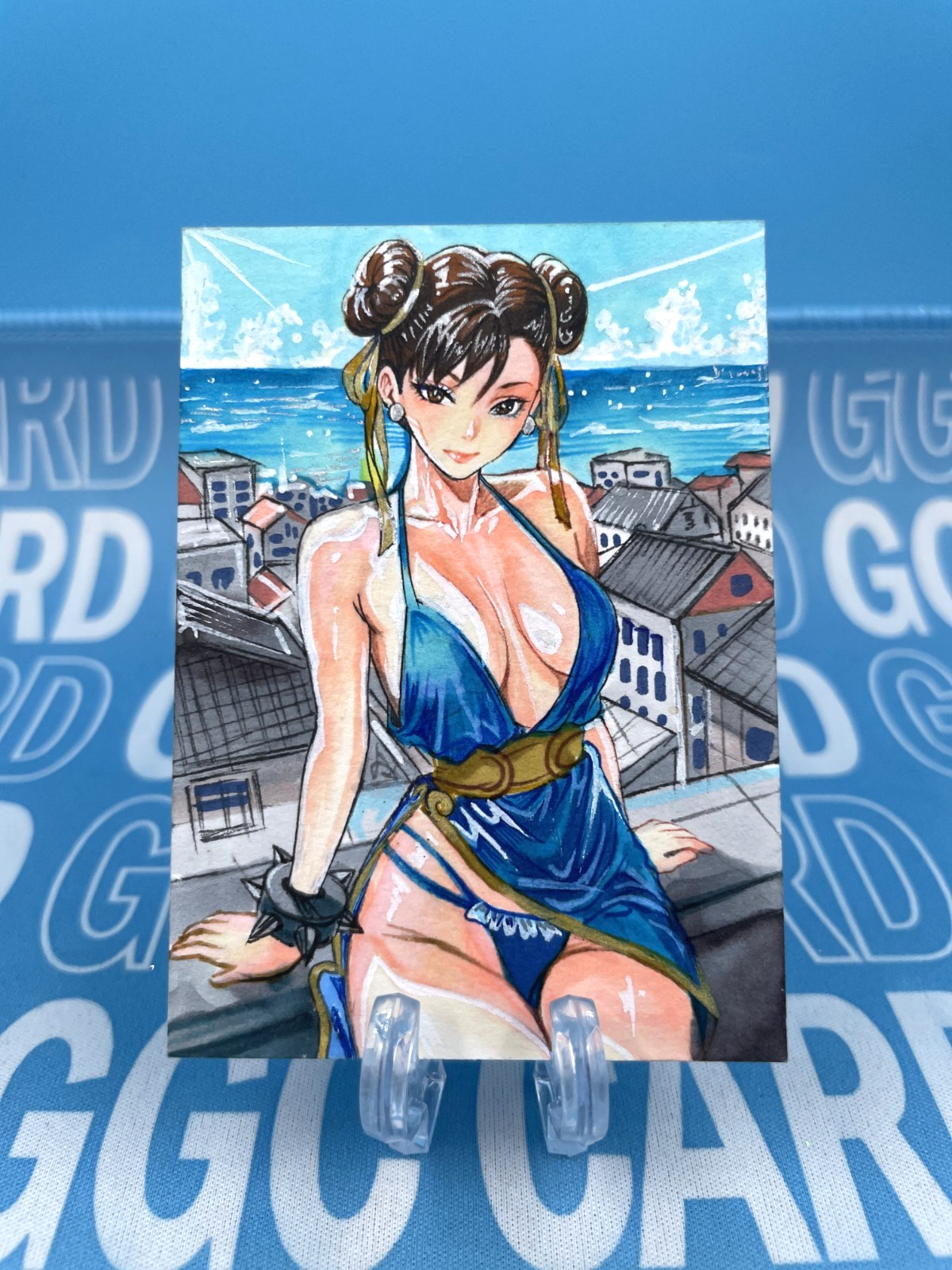 GGC Studio Street Fighter Chun-Li Artist Hand Drawn Auto Sketch Card 1/1