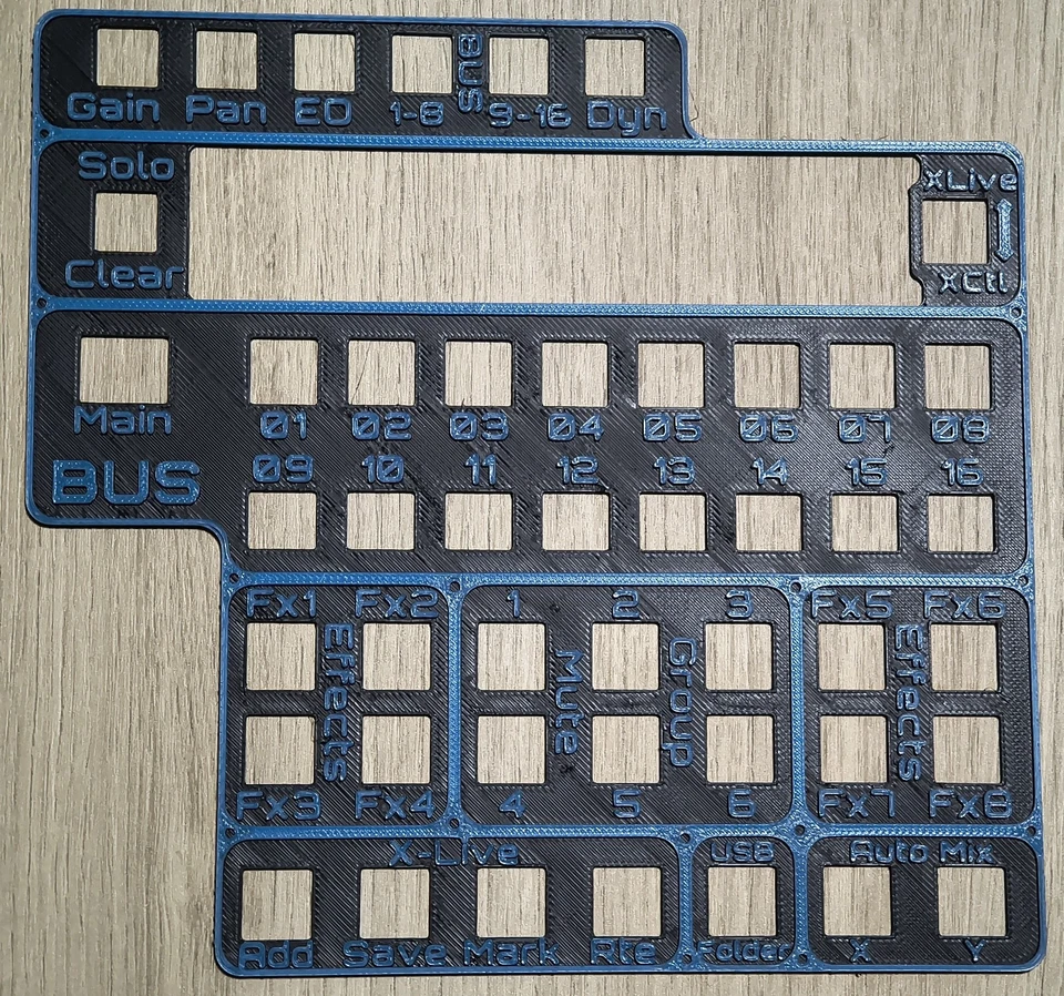 3D Printed Behringer X-Touch Overlay for XR32 | Custom Mixer Label Panel | Durab - Image 4 of 4