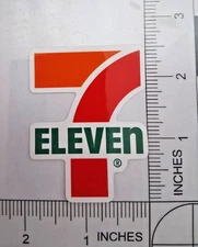 7-Eleven 7Eleven 711 Glossy Waterproof Vinyl Logo Decal Sticker 2.5"x2"