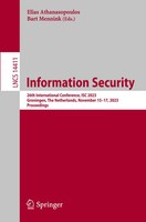 Elias Athanasopoulos (U. A.) | Information Security | Taschenbuch | Englisch