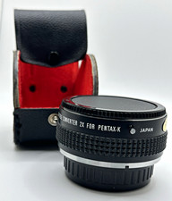 Pro Multi-Coated Auto 2X Teleconverter for Pentax K Mount Pentax K with case