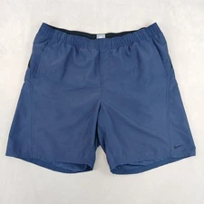 VTG Nike Large Mens Swim Trunks Board Shorts 90s Liner Gray Tag