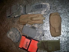 Lot of 8 US Military Molle II AfterMarket Magazine Pouchs Misc Carry Bags