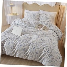 Blue Floral Comforter Set Twin XL Vintage Twin XL 68"x90" 1 Boho Blue Floral