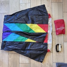 Vintage Spectra Star Kites Rainbow Parafoil Delta Kite W/ Storage Sack