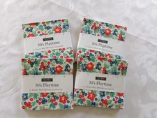 30's Playtime  Moda Charm Pack LOT -4, 42 CT Cotton 5" Precut Fabric Squares