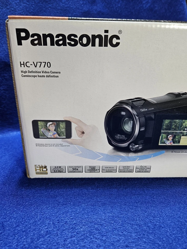 Panasonic Camcorder - HC-V770 HD Flash Memory (USED TWICE) - Image 2 of 4