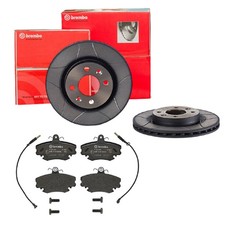 BREMBO BREMSSCHEIBEN Ø259MM + BREMSBELÄGE VORNE FÜR RENAULT 19 II I CLIO DACIA 