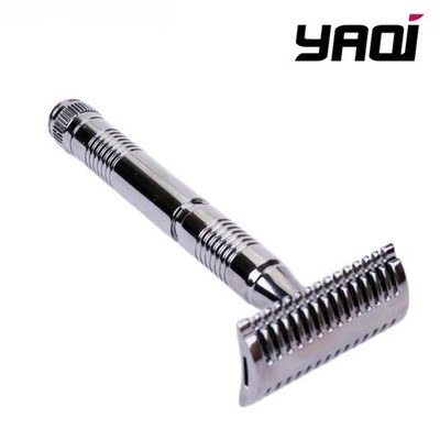 Yaqi CNC Double Edge Safety Razor Open comb Mellon head Sputnik Gunmetal RAG1805
