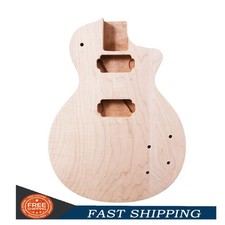 New DIY Guitar Body Replacement Mahogany Maple Cap Bolt on Heel Unfinished