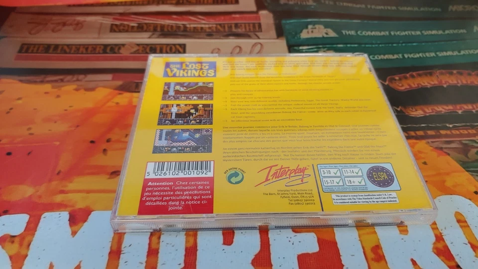 The Lost Vikings Commodore Amiga CD 32 (CD-Rom, Manual, Case) works 32-bit - Bild 2 von 3