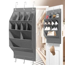 Over Door Hanging Shoe Rack – 11 Pocket Closet Organizer for Shoes & Accessories