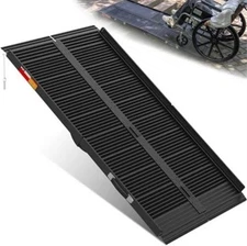 VNN 5FT Portable Wheelchair Ramp – Non-Slip Aluminum 