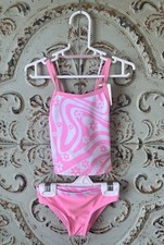 Wonder Nation 2 piece tankini swimsuit set pink girls 18 months
