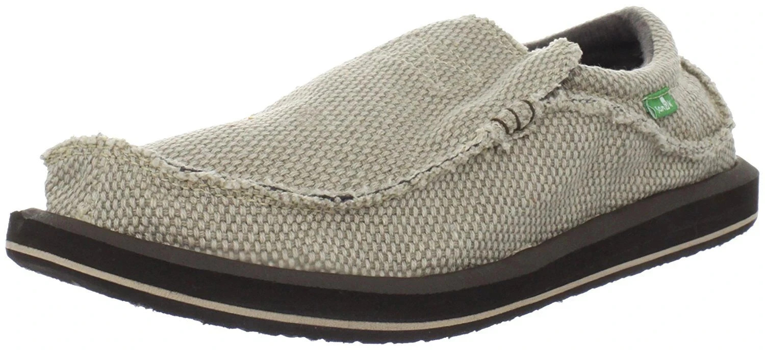 Sanuk Chiba SMF1047 Men's SZ 8 Sidewalk surfer Shoes Beige T