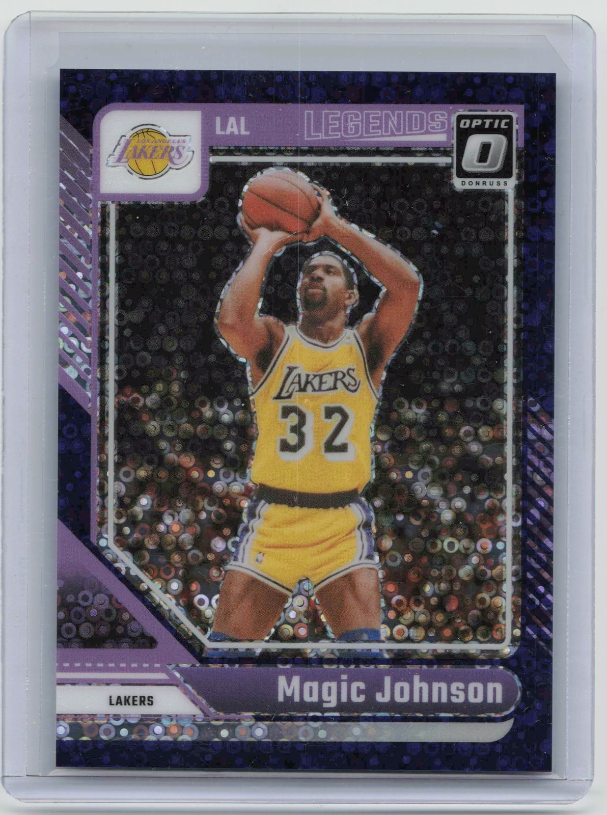 2024-25 Donruss Optic #239 Magic Johnson Fast Break Purple #/99