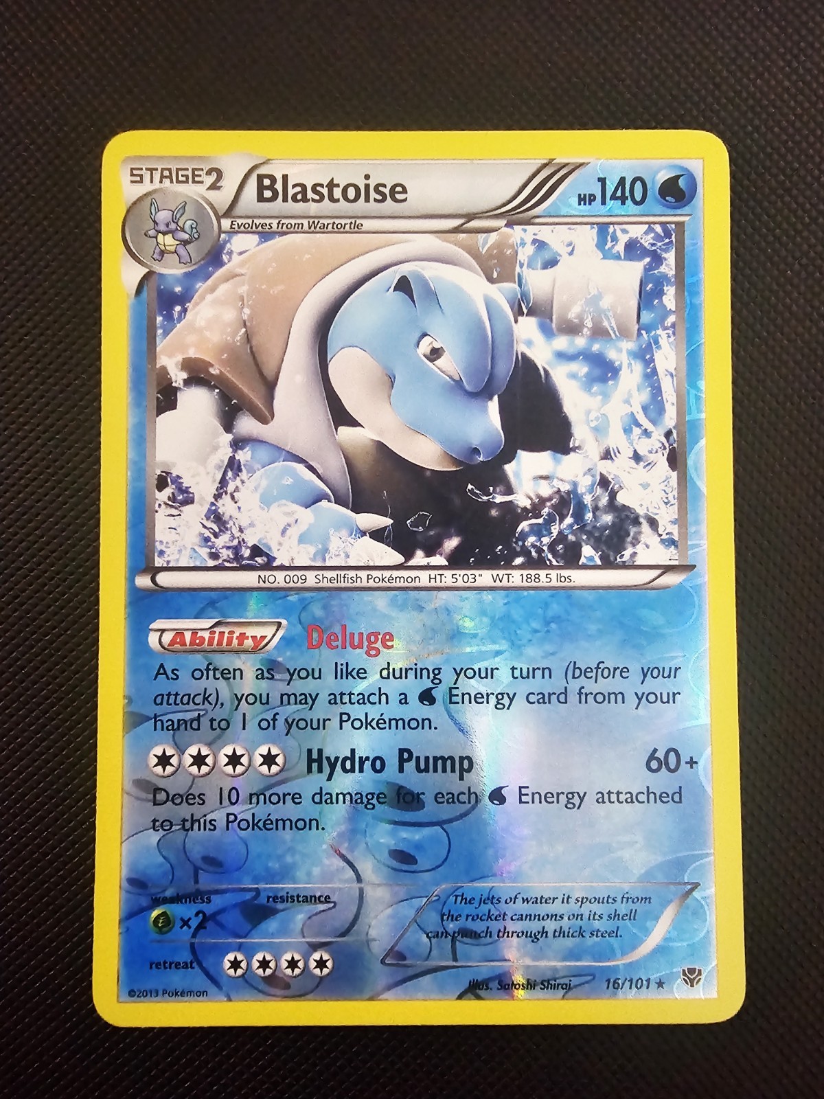 Blastoise 16/101 Plasma Blast Reverse Holo NM