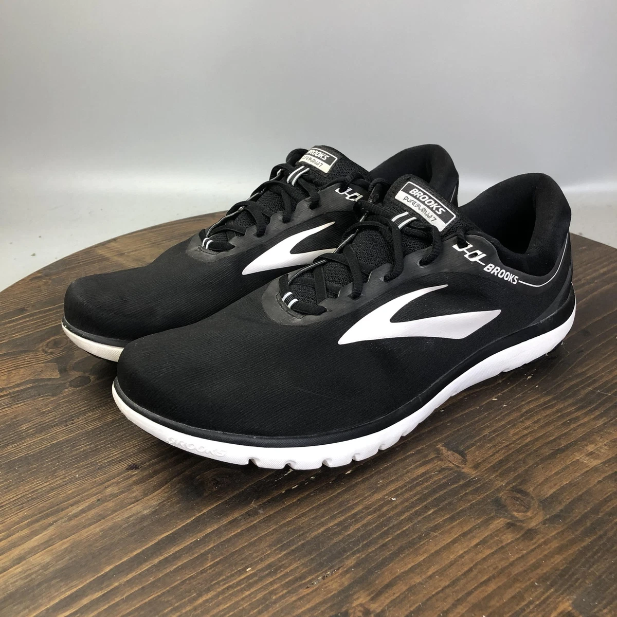 Neon yellow, black, and gray Brooks pureflow Brooks PureFlow Sneakers for Men for Sale | Shop Men main image 2