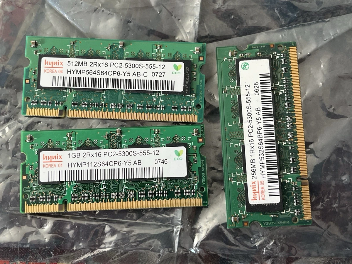 Barrette Mémoire RAM Infineon 512MB DDR2-667 PC2-5300 SODIMM – Portable – Occasion