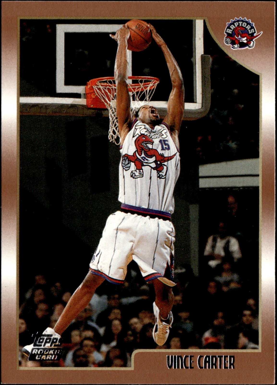 1998-99 Topps Basketball Vince Carter #199 RC Toronto Raptors