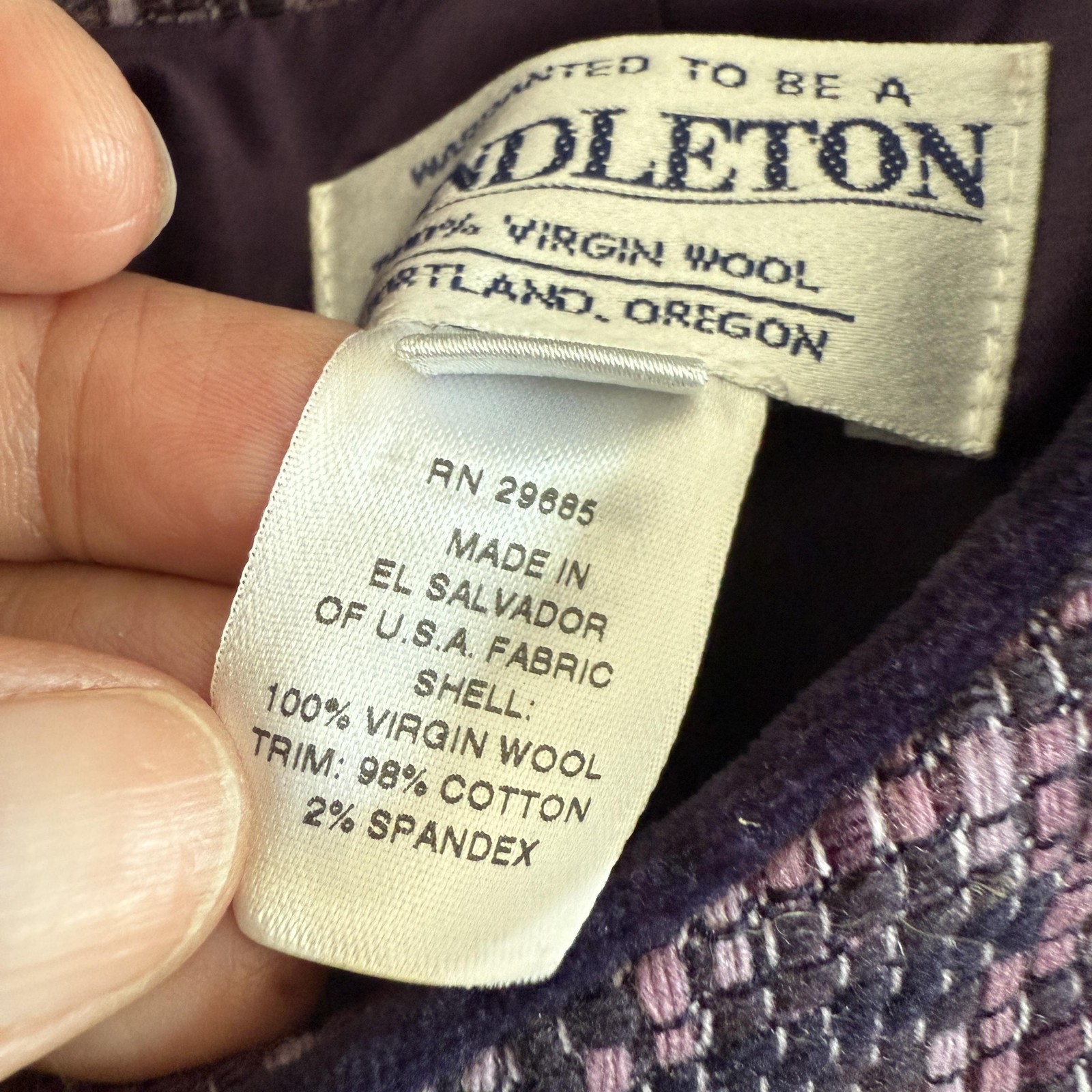 Pendleton Jacket Womens 12 Wool Blazer Lined Butt… - image 5