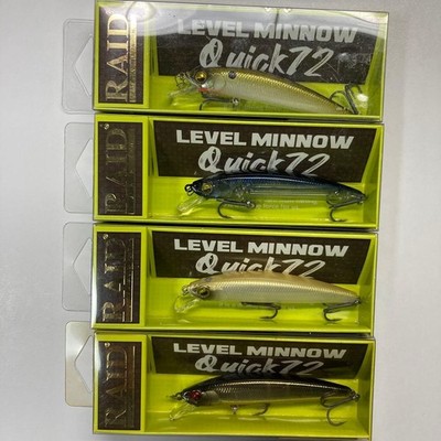 RAID JAPAN Level Minow Quick 72 Fishing Lure 4 Sets Unused