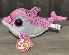 Ty Beanie Boo  Sparkles  the Pink Dolphin 6 inch 