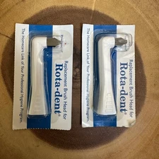 2 Pack RotaDent Electric Replacement Brush Heads short pointed Tip