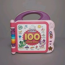 LeapFrog Scout Violet 100 Words Book 18M-4yrs Learn Educ. English Spanish